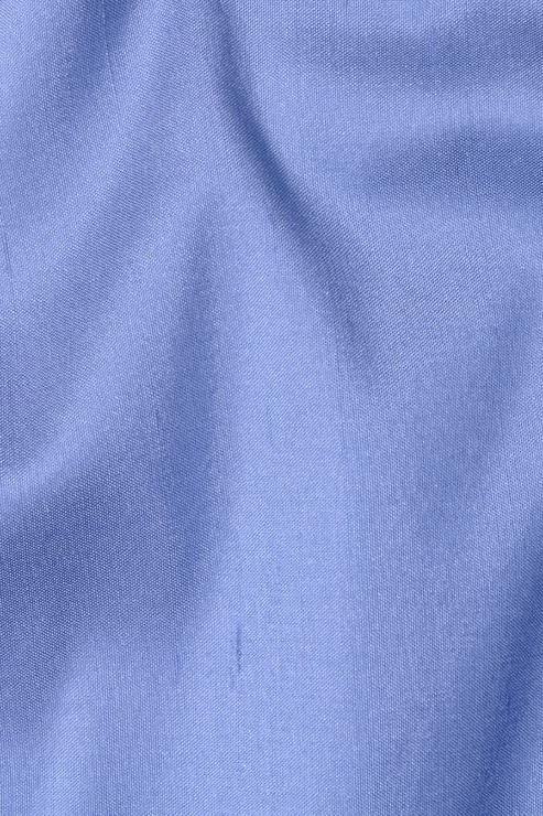 Parisian Blue Silk Shantung 54 inch Fabric