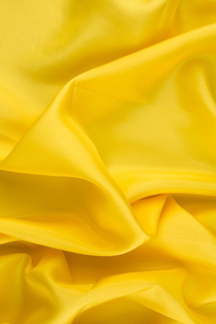 Primrose Yellow Habotai Silk Fabric