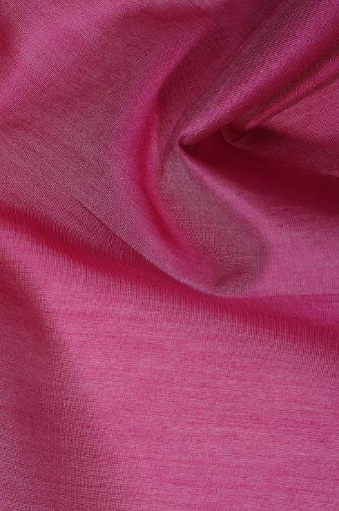 Rasberry Wine Cotton Silk Fabric