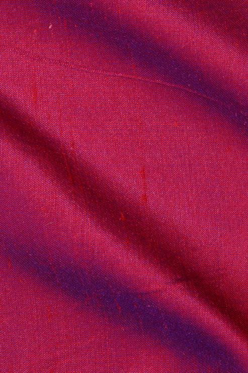 Red Blue Silk Shantung 54 inch Fabric