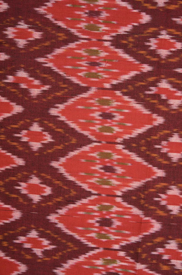 Red Cotton Ikat 20 Fabric