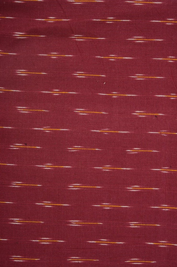 Red Cotton Ikat 096 Fabric