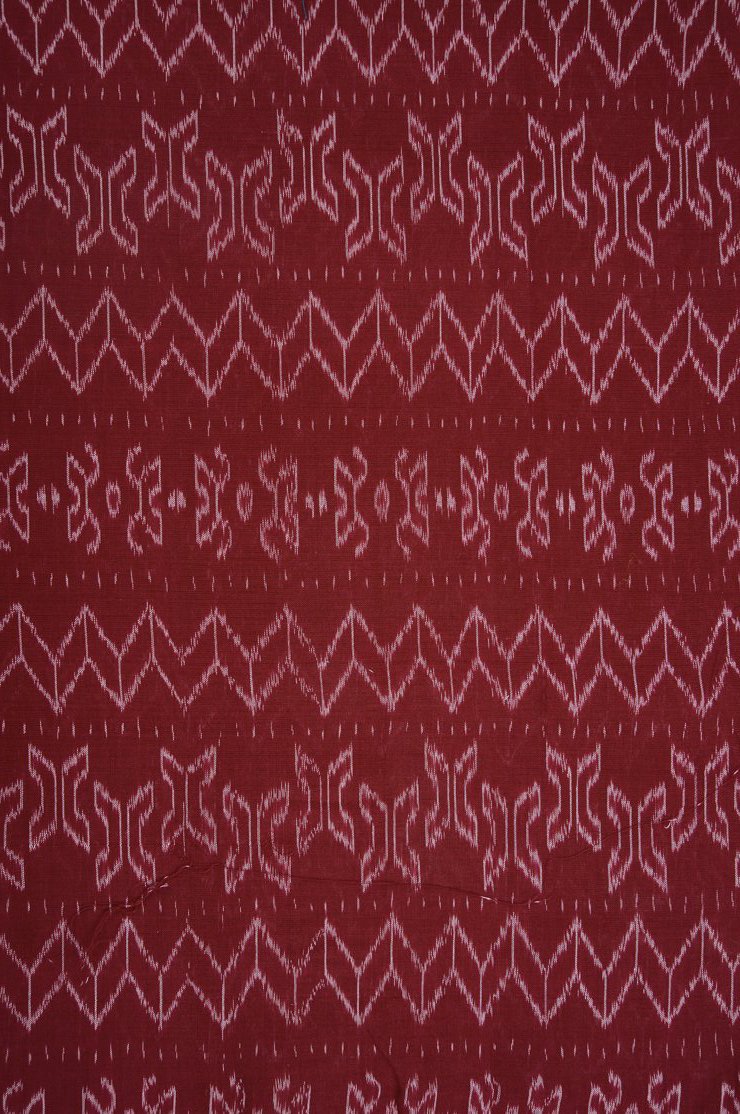 Red Cotton Ikat 121 Fabric