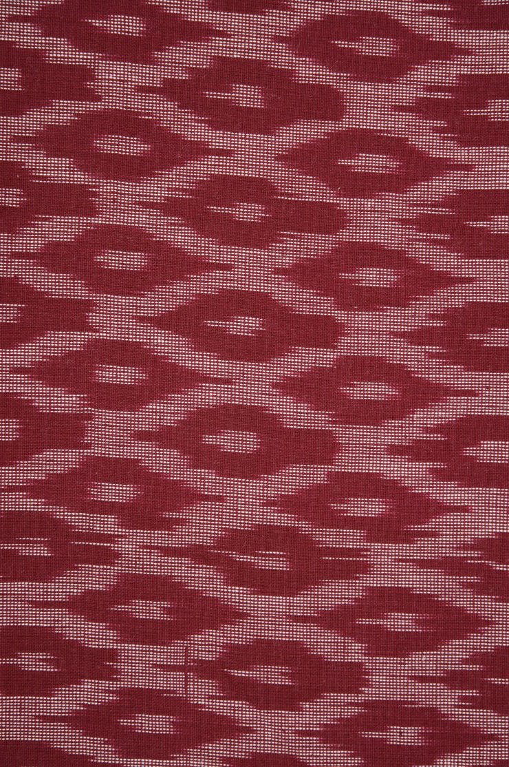 Red Cotton Ikat 40 Fabric