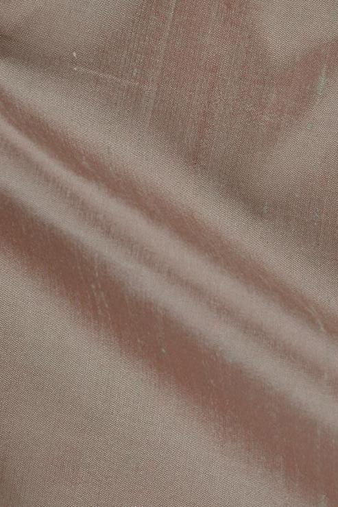 Rose Pink Bronze Silk Shantung 54 inch Fabric