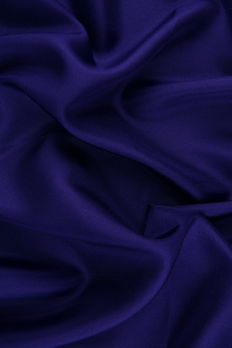 Royal Purple Habotai Silk Fabric