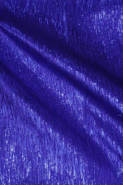 Royal Purple Blue Metallic Shantung Silk Fabric