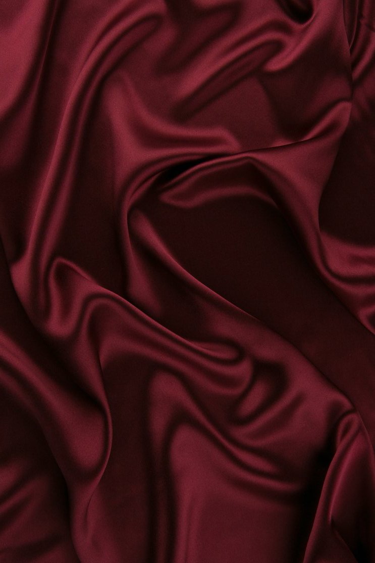 Rumba Red Charmeuse Silk Fabric