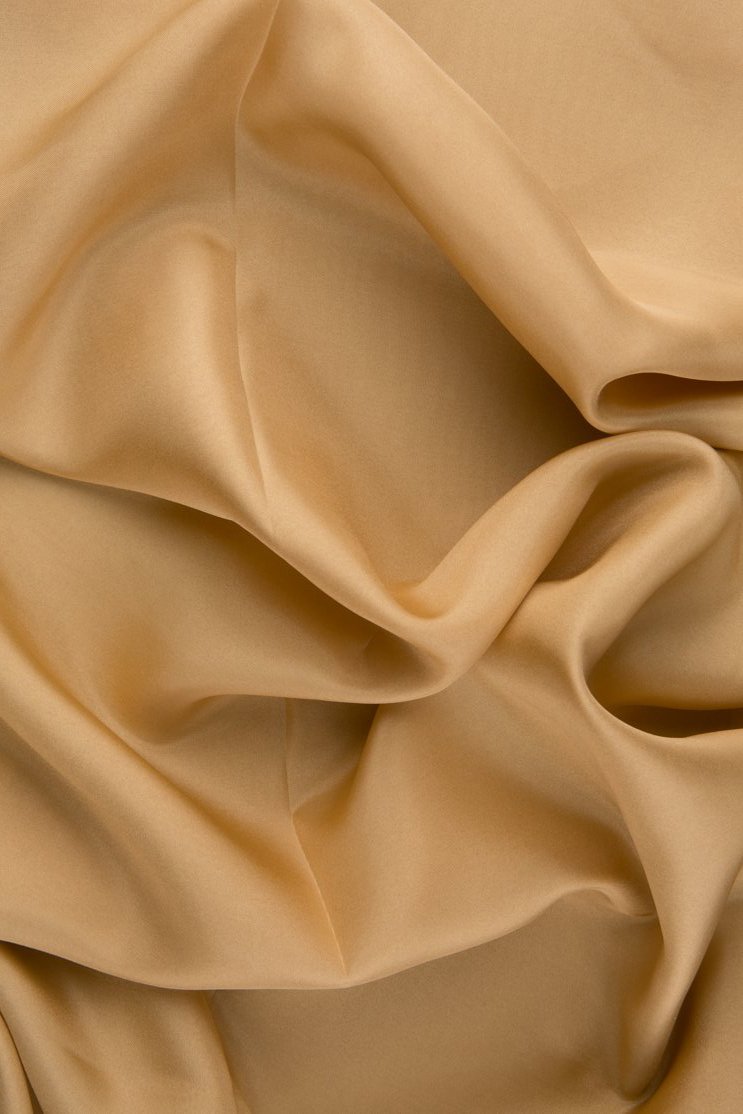 Sand Habotai Silk Fabric