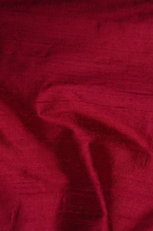 Sangria Red Dupioni Silk Fabric