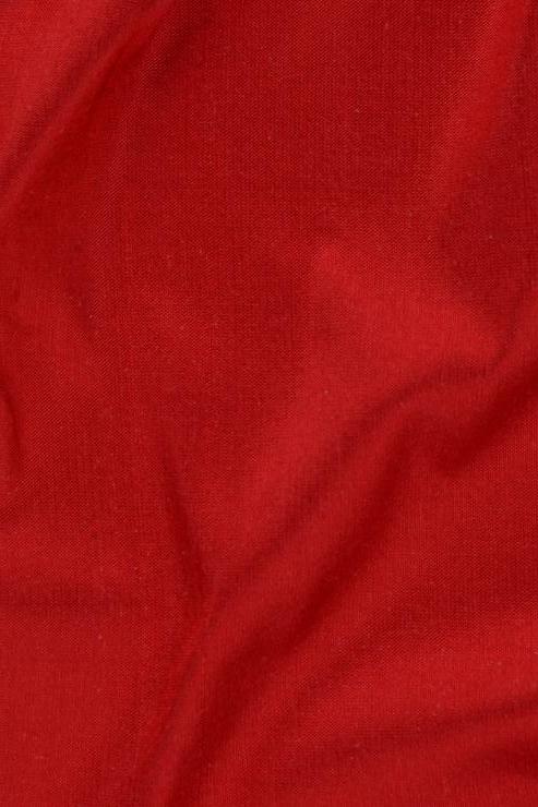 Scarlet Red Silk Shantung 54 inch Fabric