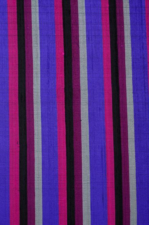 Purple Striped Silk Shantung 36 Fabric