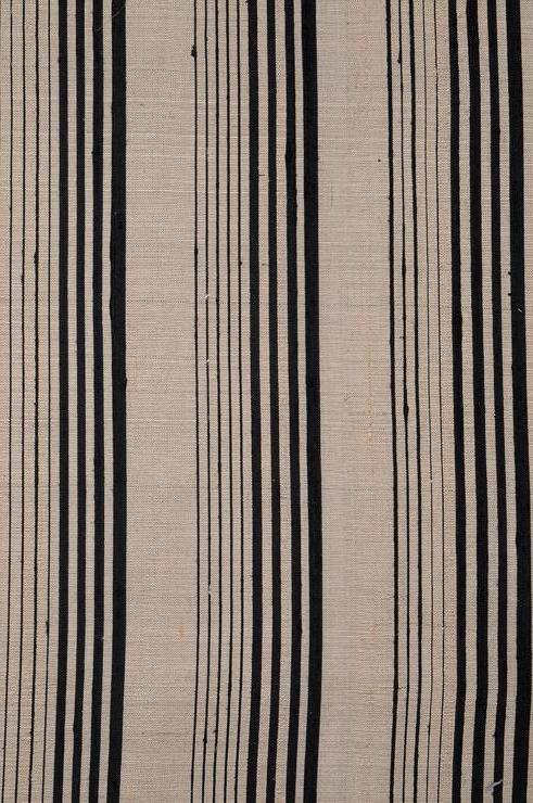 Black Gold Striped Silk Shantung 63 Fabric