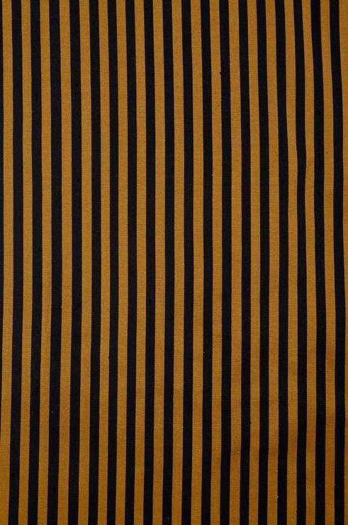 Black Gold Striped Silk Shantung 132 Fabric