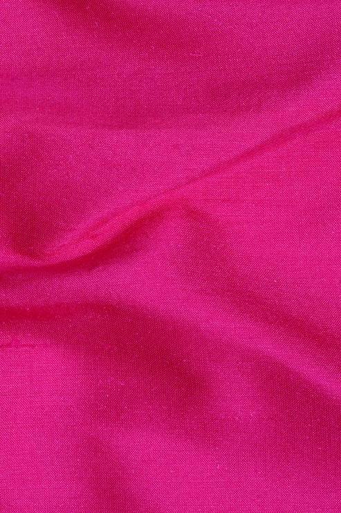 Shocking Pink Silk Shantung 54 inch Fabric