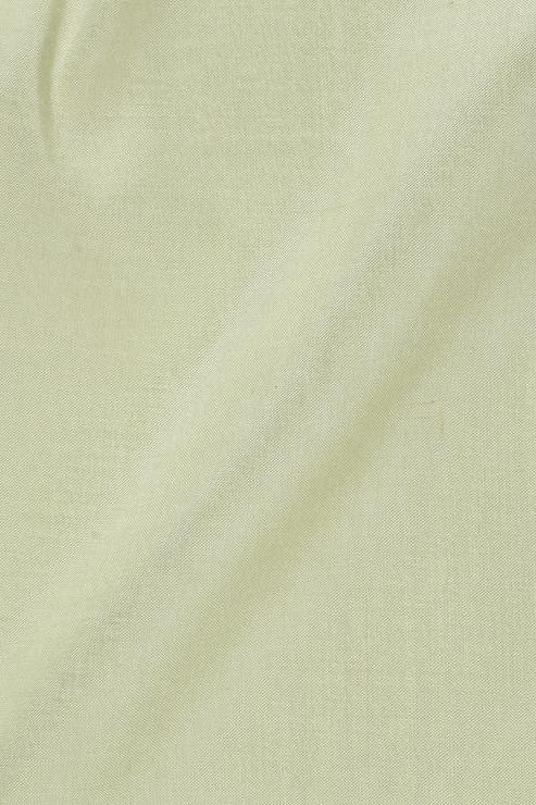 Lime Cream Green Silk Shantung 54 inch Fabric