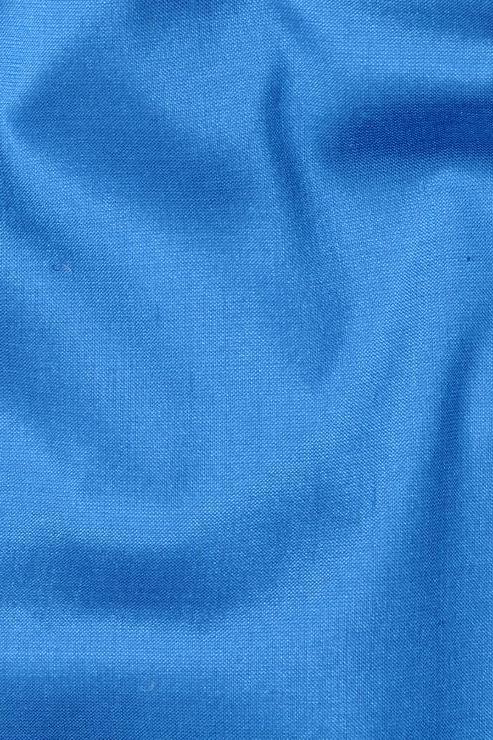 Caribbean Sea Blue Silk Shantung 54 inch Fabric