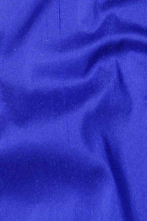 Cobalt Blue Silk Shantung 54 inch Fabric