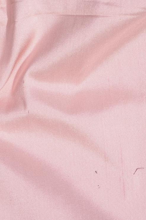 Strawberry Cream Pink Silk Shantung 54 inch Fabric