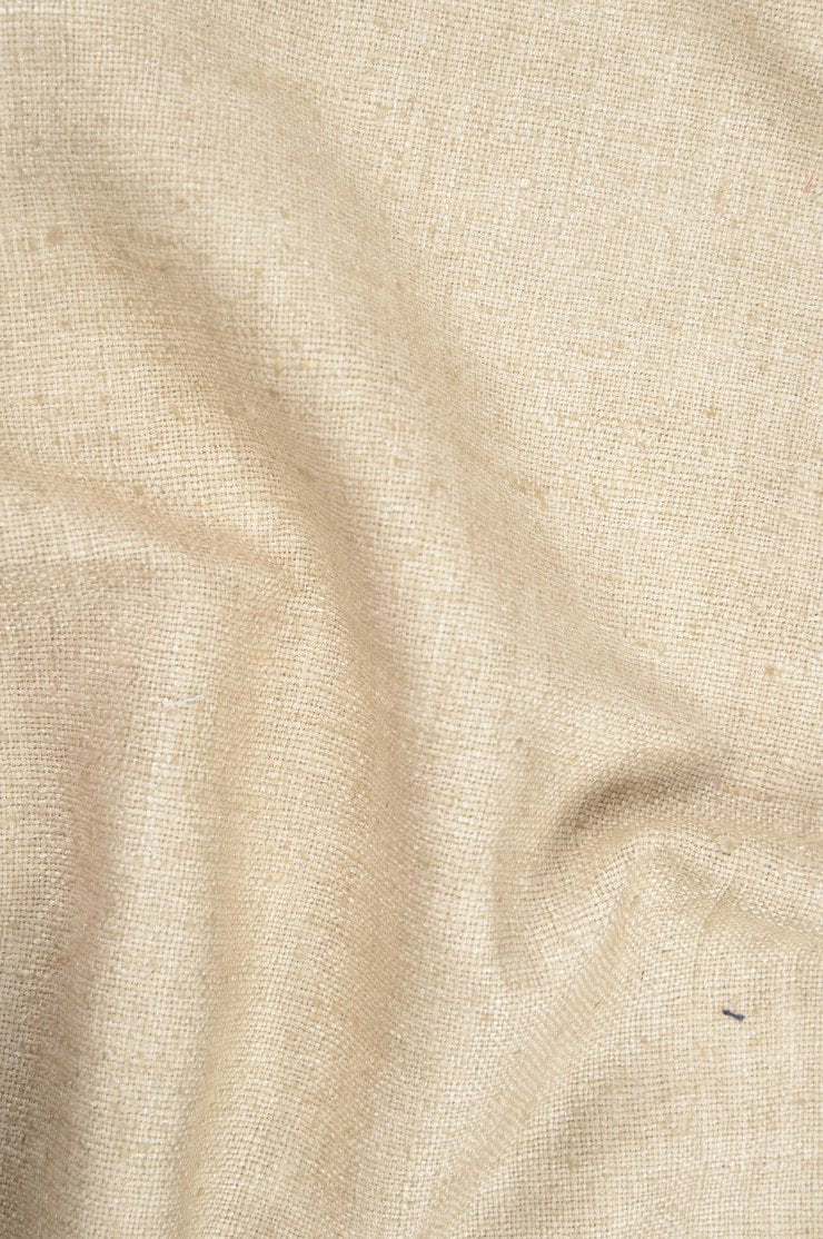 Tan Beige Silk Linen (Matka) Fabric