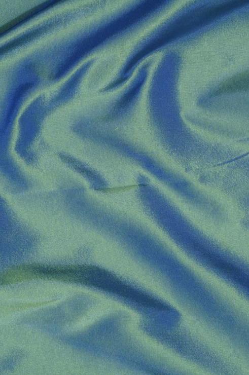 Teal Light Taffeta Silk Fabric