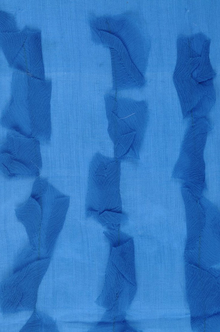 Teal Silk Chiffon Petal 600 Fabric
