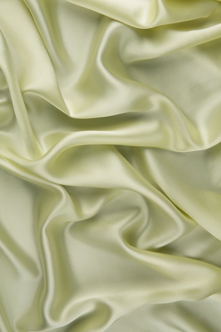 Tender Yellow Charmeuse Silk Fabric