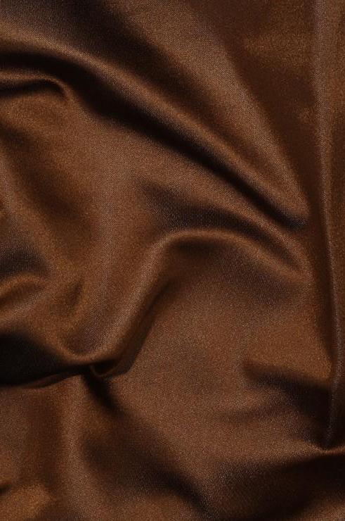 Toffee Silk Duchess Satin Fabric