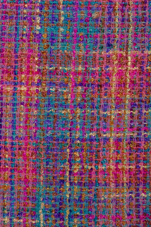 Lavender Magenta Silk Tweed 2 Fabric