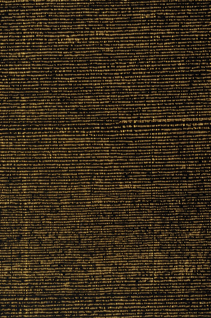 Black Gold Silk Tweed Fabric