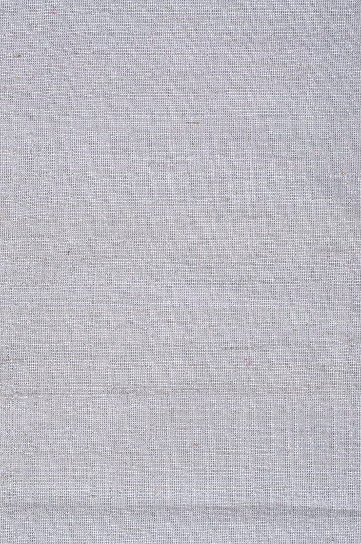 White Silver Silk Tweed 30 Fabric