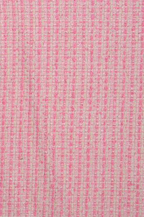 Pink Silk Tweed 50 Fabric By the Yard