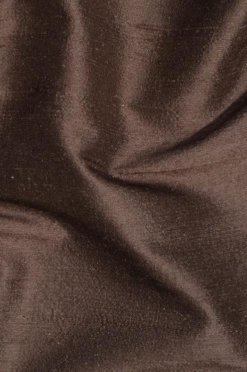 Walnut Silk Shantung 54 inch Fabric