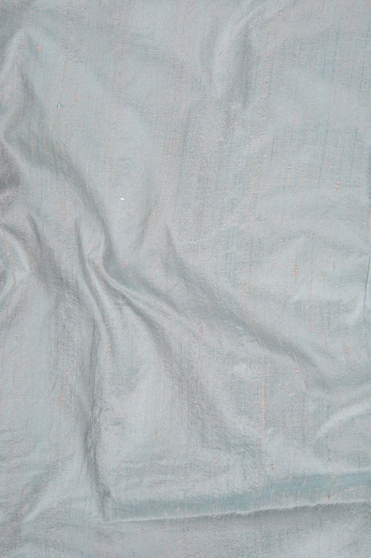 Whispering Blue Dupioni Silk Fabric