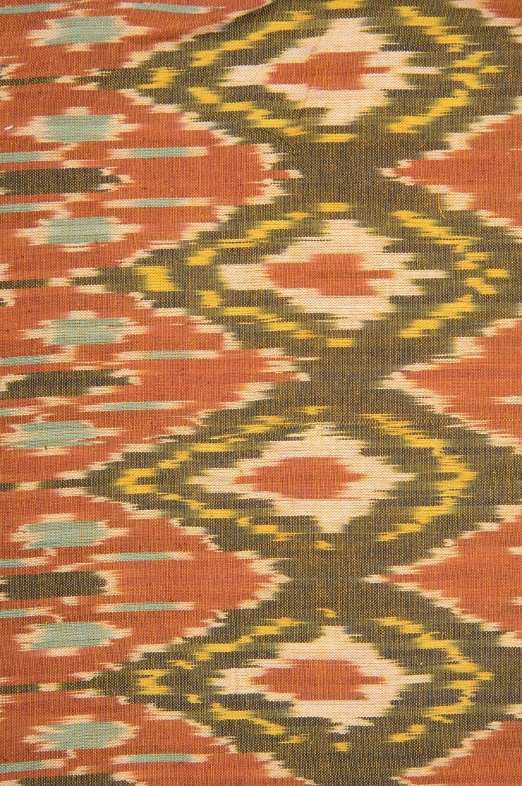 Yellow Cotton Ikat 022 Fabric