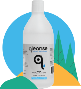 Qleanse Toilet Paper Foam Spray