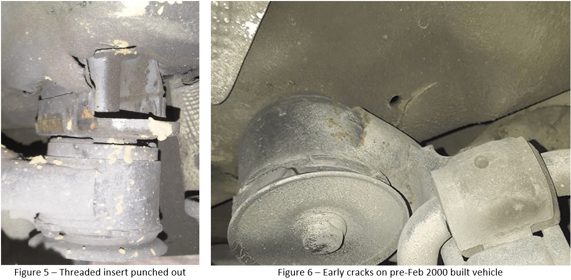 Failed E46 Subframe Mount