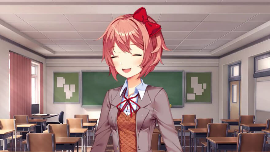 Sayori from the Doki Doki Literature Club