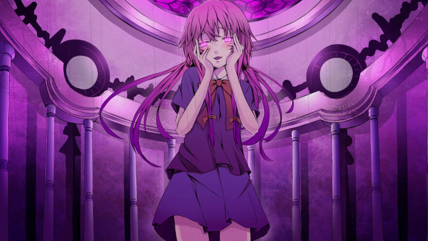 Yuno Gaisai from the anime Mirai Nikki