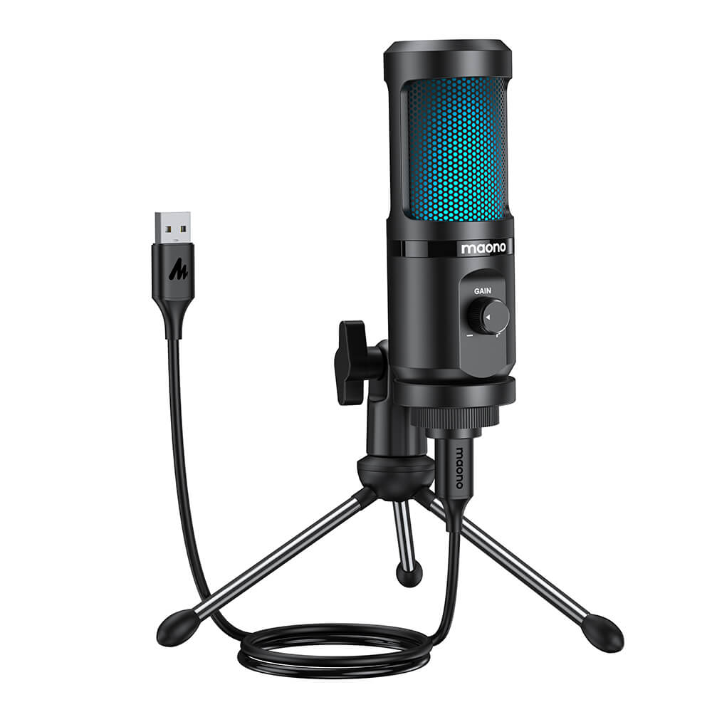 Full HD Black Webcam Mic 1440p Tripod USB - Dubsnatch