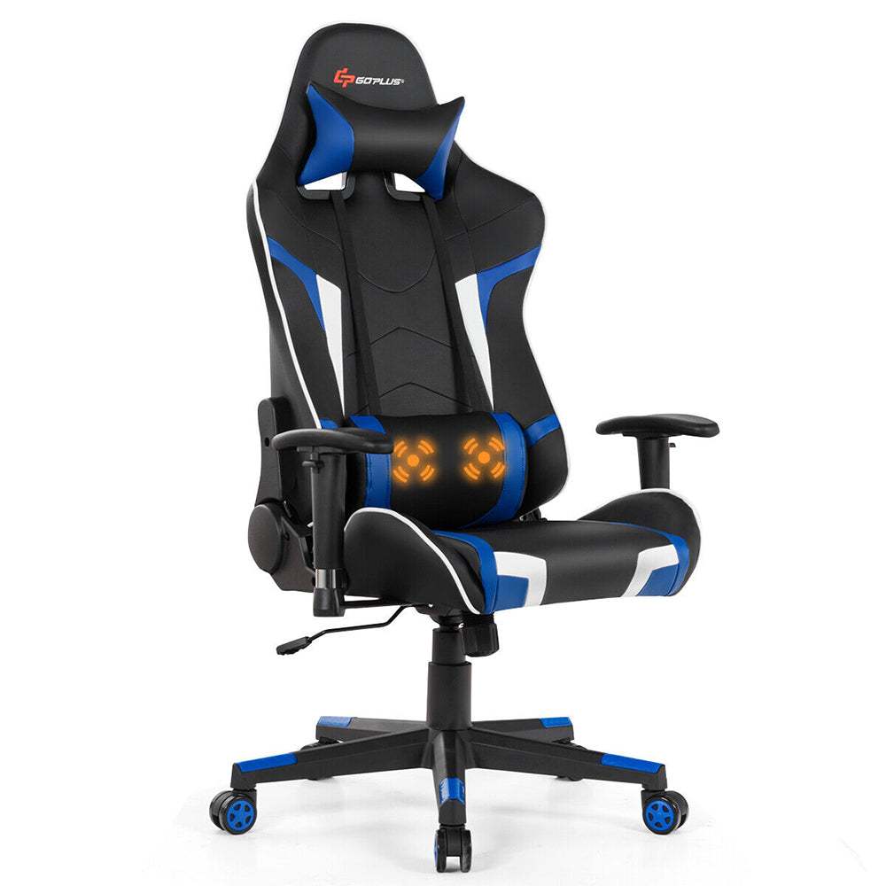 Tri-Color Streamer Gaming Chair Reclining Backrest Cushion