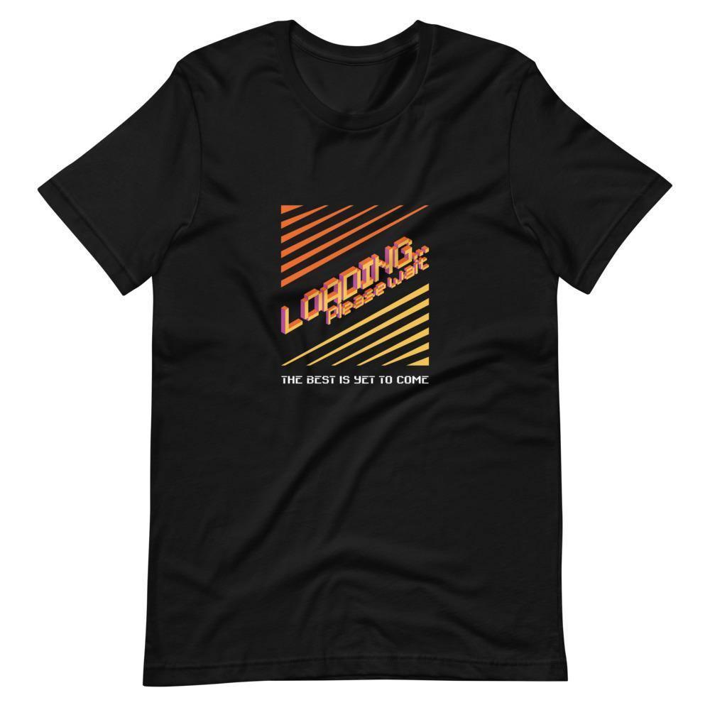 Retro Gaming T-Shirt - Loading Please Wait - Pixelated Screen