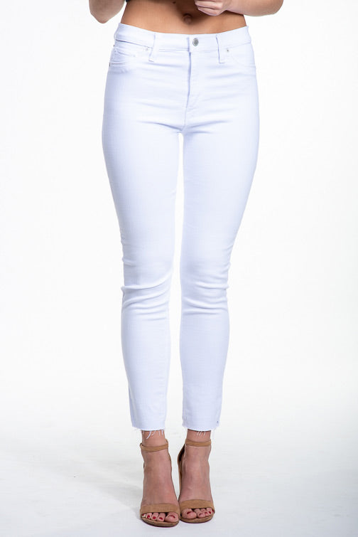 hudson barbara white jeans
