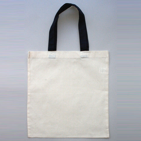 Blank Canvas Tote Bag with Color Handles