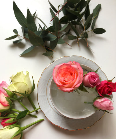 DIY Tasse mit Blumendekoartion