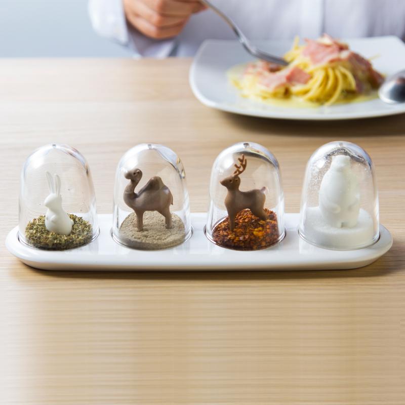 Qualy 양념통 세트Animal Parade Spice Shaker Set