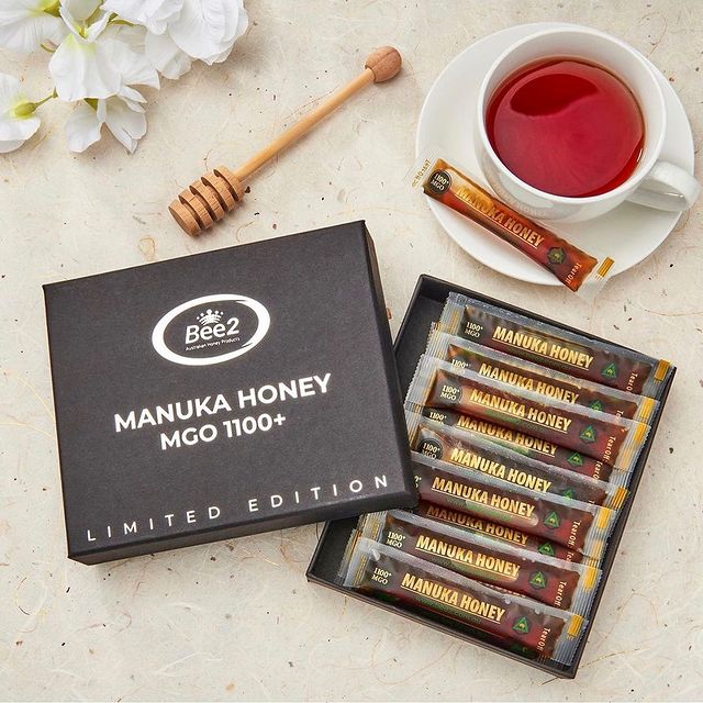 Bee2 Manuka Honey Straw MGO550+/ 12gX30 sticks Limited Edition