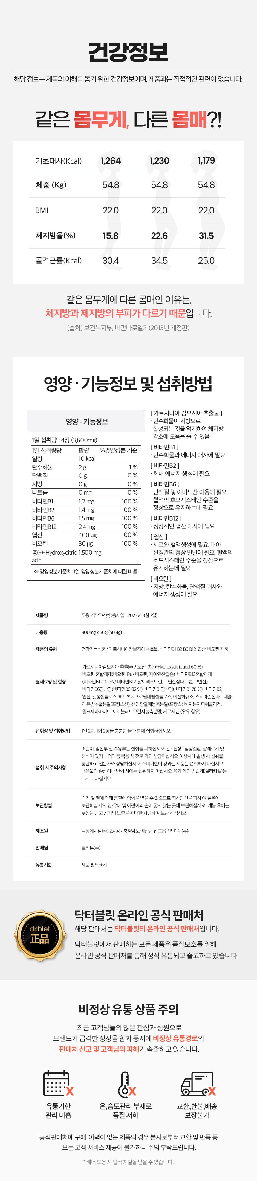 닥터블릿 푸응 우먼컷 2주 Dr.Blet PooEng Woman Cut for 2weeks