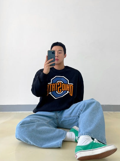 ootd 인스타그램 intagram 패션 fahion 남자 옷 mans look 오하이오 맨투맨 ohio sweatshirt