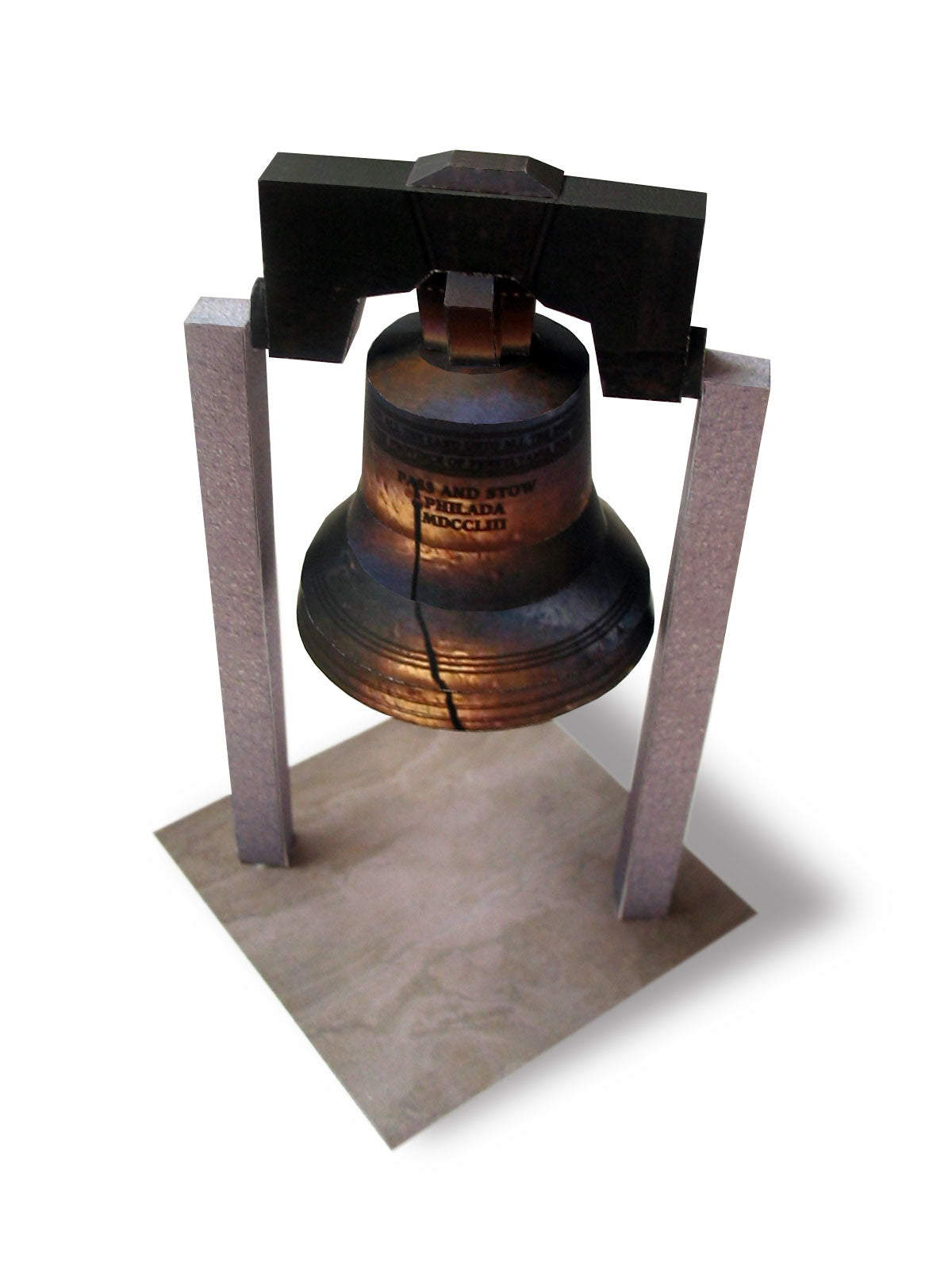 Liberty Bell - Philadelphia - Paper Model Project Kit